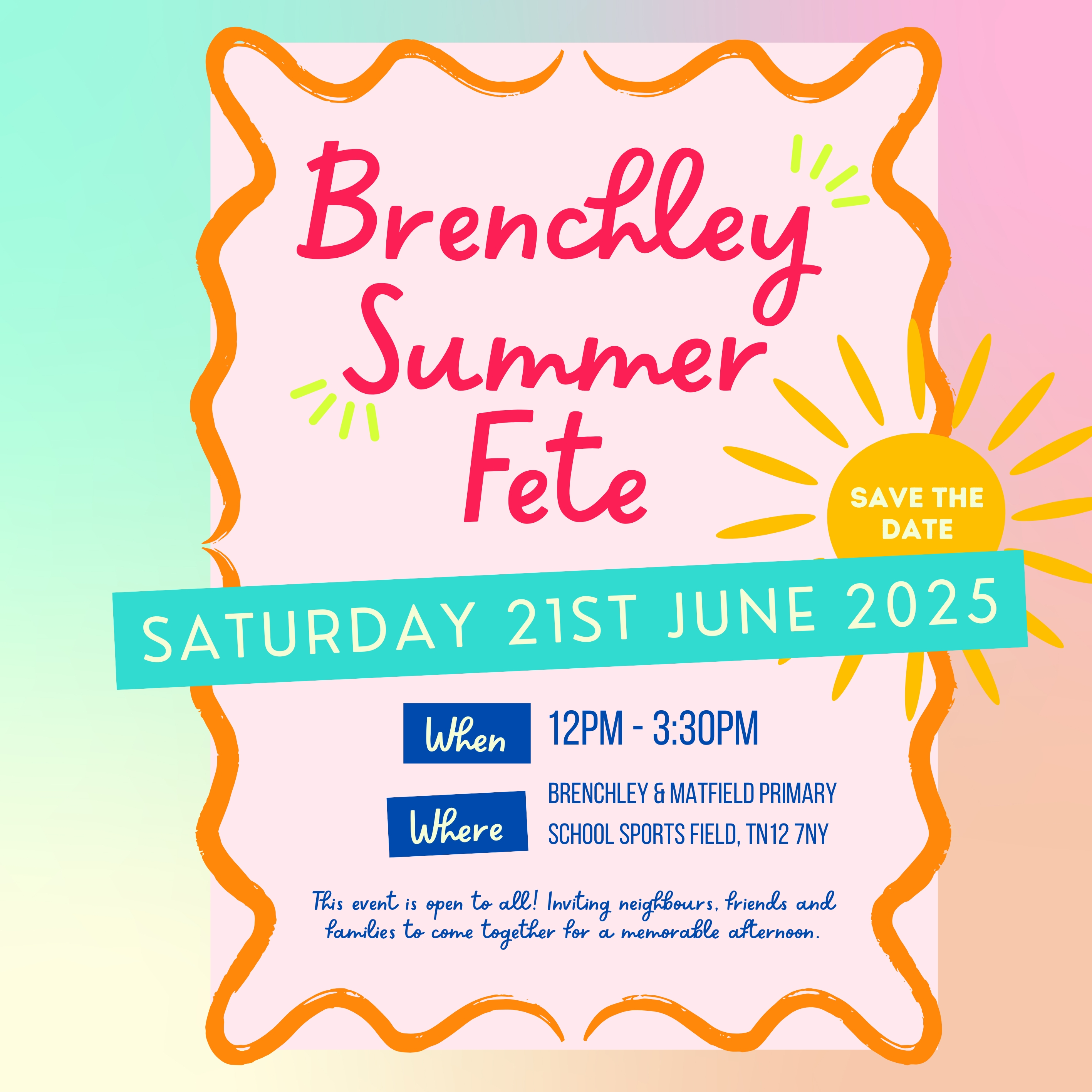 Save the Date for the Summer Fete!
