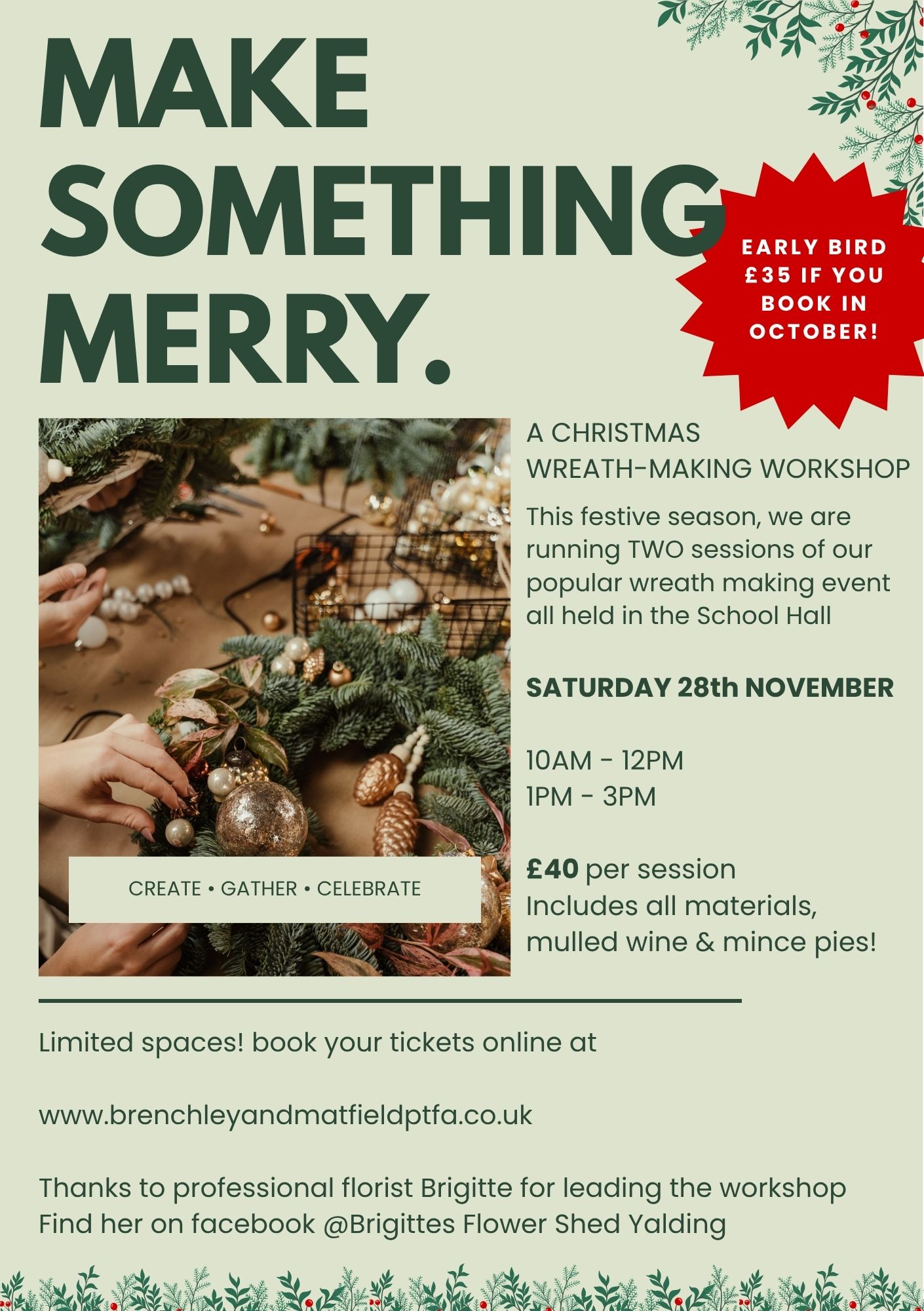 Join us for Festive Wreath Making!