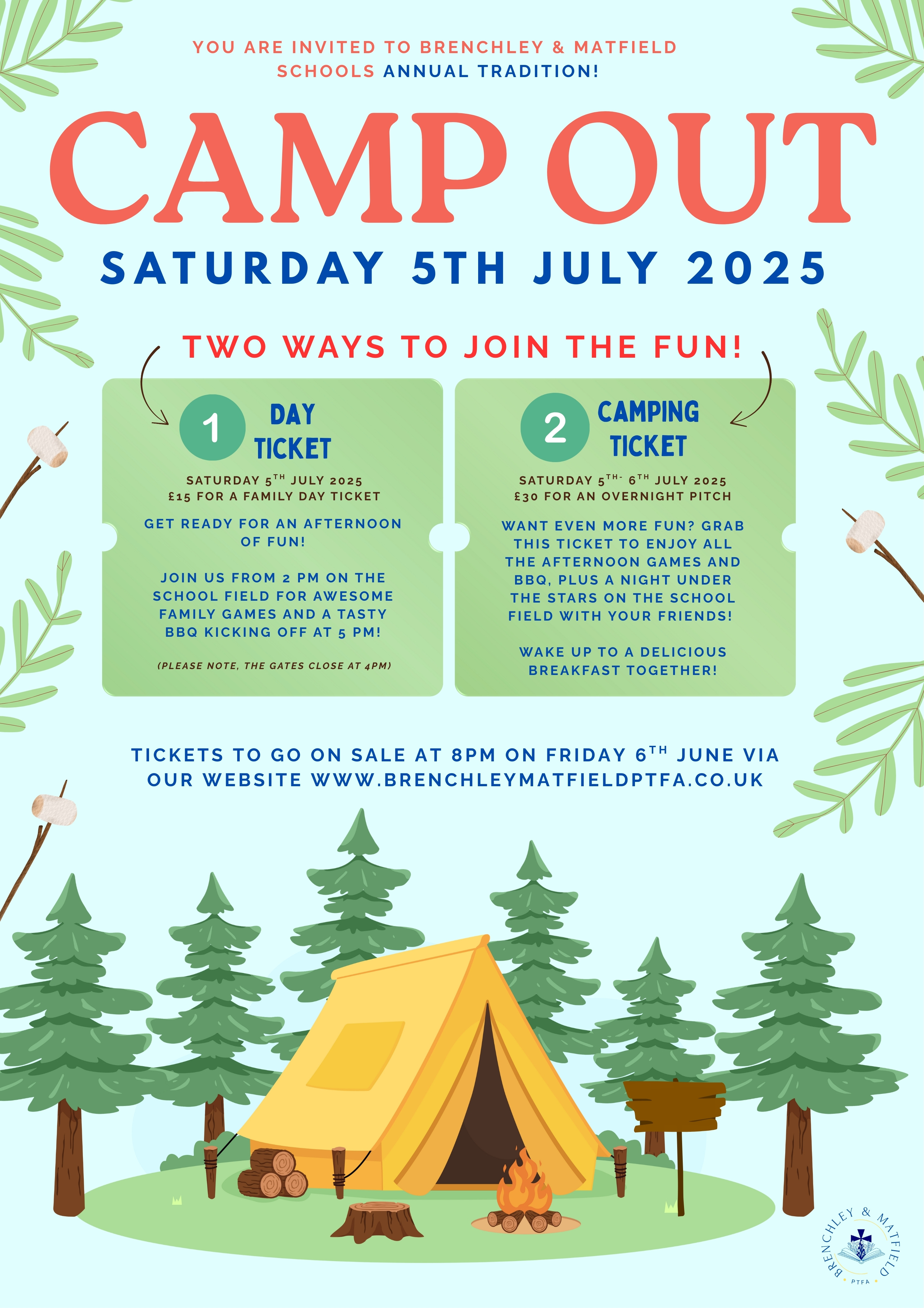 You are invited to our annual camp out!